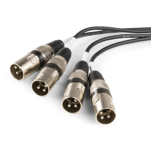 Splitter RJ45 vers 4 x XLR3 mâle pour DMX ou signal audio - CX190