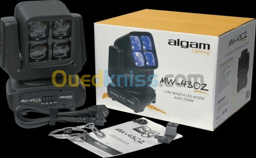 Algam Lighting Lyre Wash 4 x 30W RGBW avec Zoom MW430Z