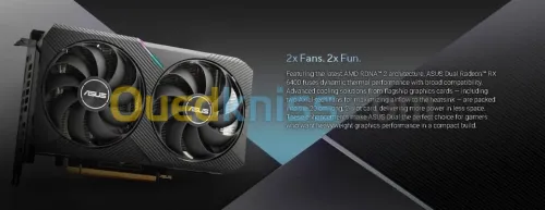 ASUS Dual RadeonRX 6400 4GB GDDR6 occasion (USED LIKE NEW)
