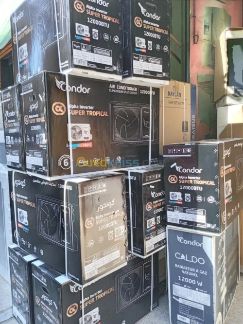 INSTALATION & VENTE DE CLIMATISEURS CONDOR INVERTER SUPER TROPICAL 12000 BTU  a 74990 da