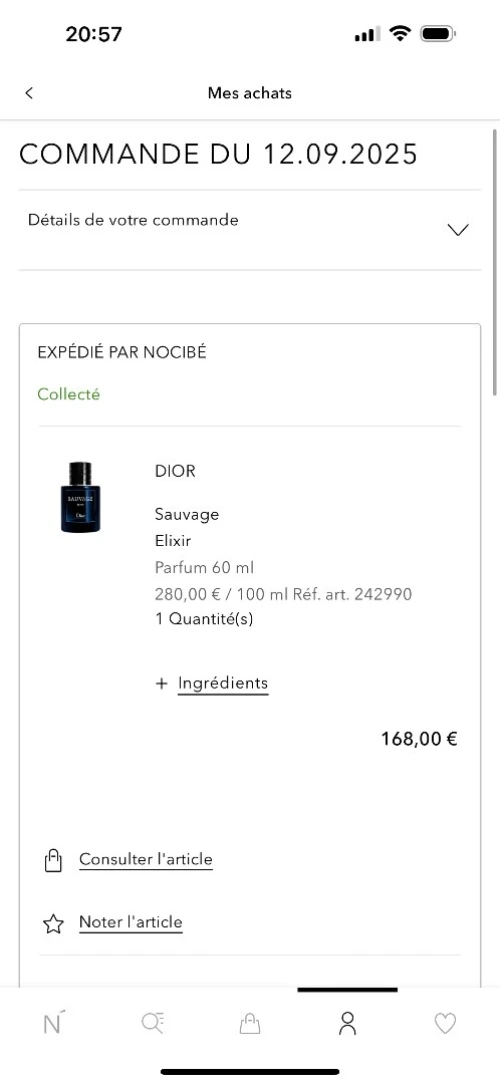 Sauvage Elixir parfum