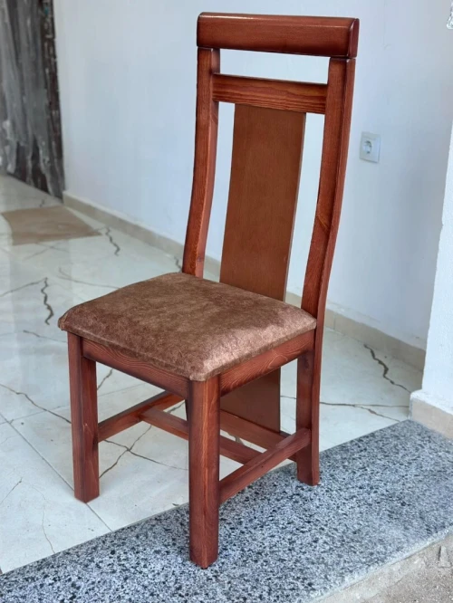 Table salle a manger 6 chaise bois rouge 