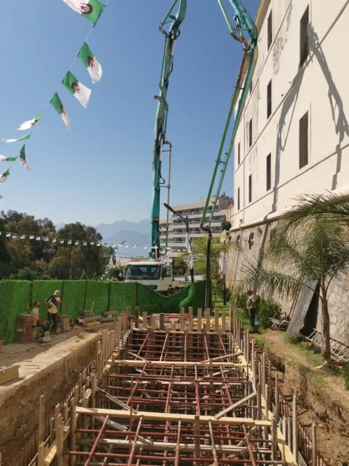 Travaux de réalisation des bâches à eaux