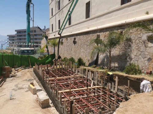 Travaux de réalisation des bâches à eaux
