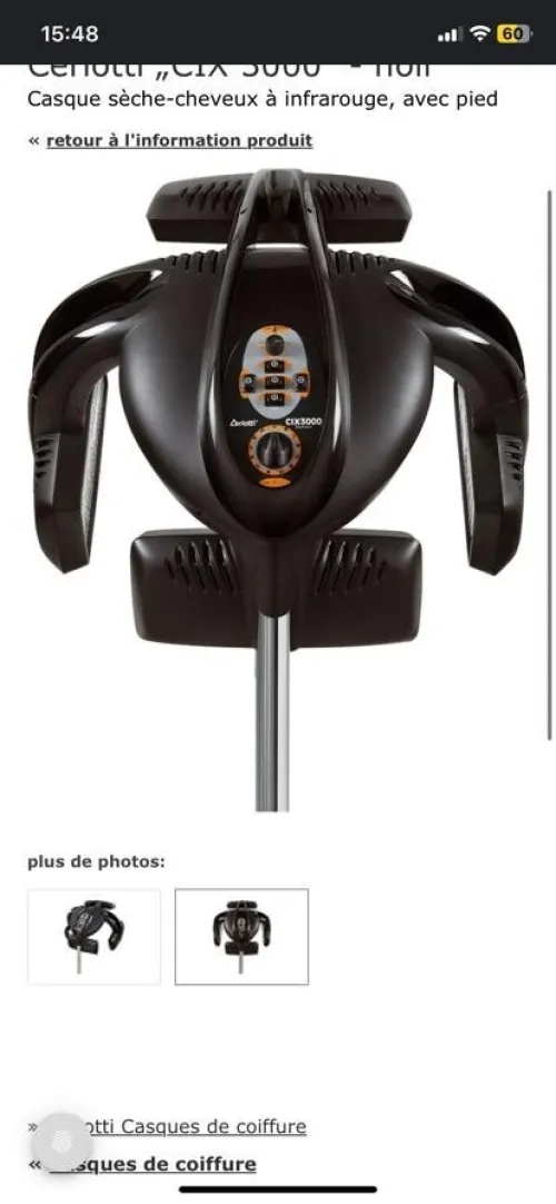 Casque pour mèche la marque Ceriotti