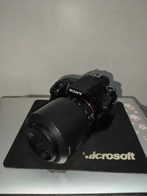 Sony alpha a 58 + Lens 55mm + lens 200mm
