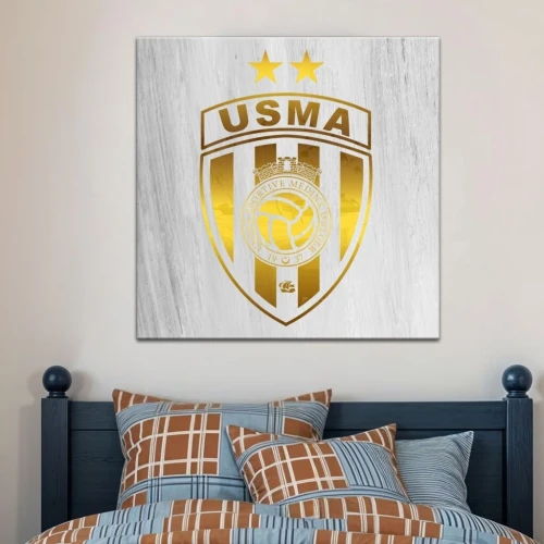 Cadre en Acrylique Effet Gold Miroir Motif Club USMA