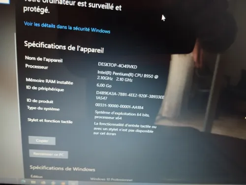 Vente de pc portable d'occasion