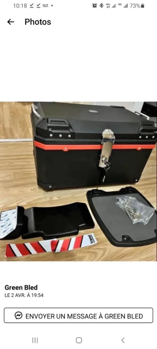 Top Case Moto 2XL 68L, Robustesse et Confort Premium