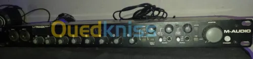 krk 6 .. table de mixage yamaha mg16xu ... carte son m audio 8 piste .... mini midi nocturn