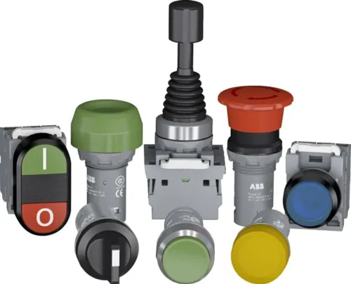 Boutons & signalisations ABB Voyant-Bouton poussoir  Commutateur 2P / 3P - Bouton arrêt d'urgence   