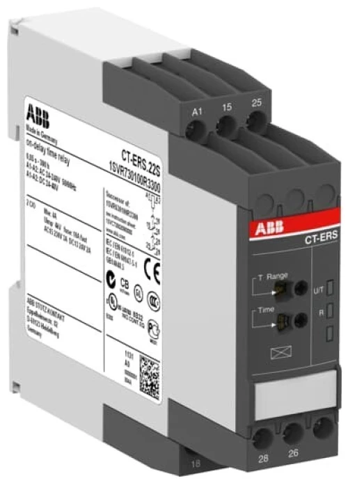 Relais Temporisé ABB  Time relay  ONdelay 2c/o 24 48VDC , 24 240VAC