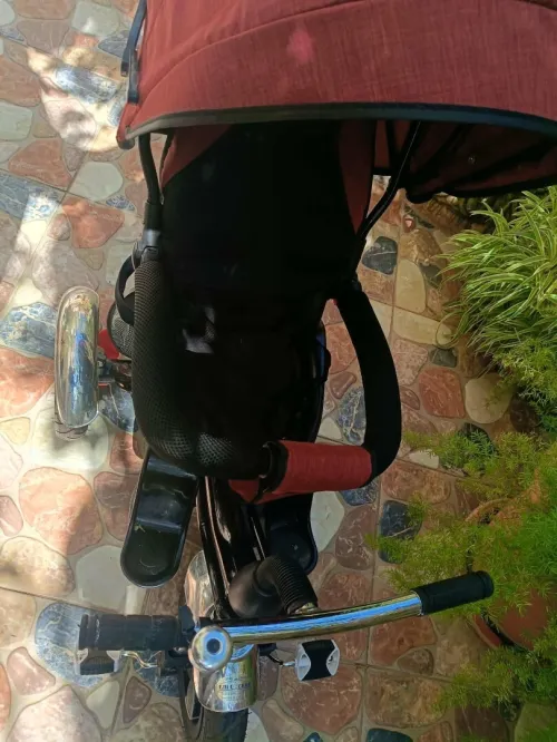 ..Vélo poussette.