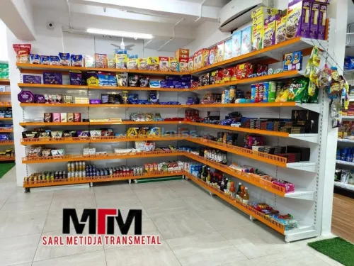 Rayonnage métallique / Rayonnage Supérette / Rayonnage Étagère / Rayonnage Magasin / Rayonnage lourd