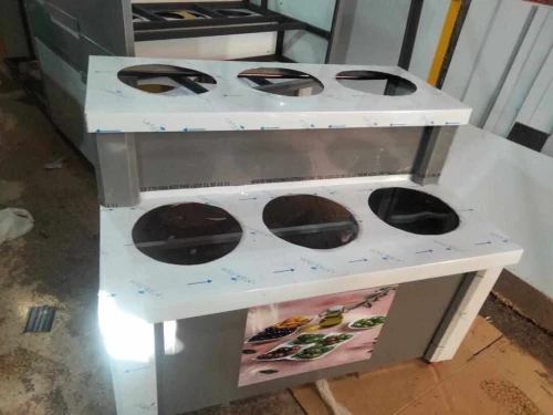 FABRICATION PRÉSENTOIR MÉTALLIQUE FIX/MOBILE SUR MUSURE