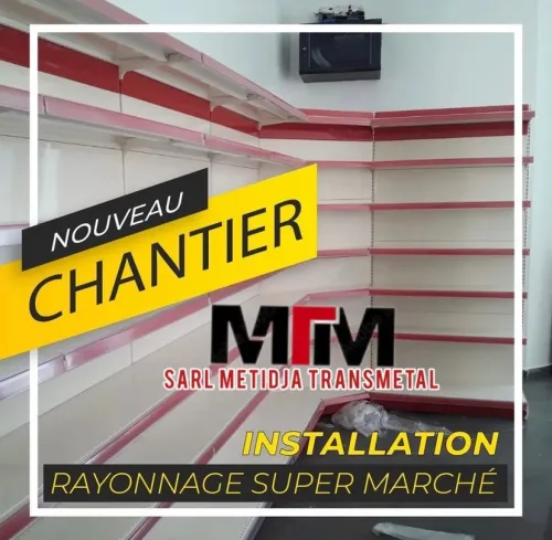 Rayonnage métallique / Rayonnage Supérette / Rayonnage Étagère / Rayonnage Magasin / Rayonnage lourd