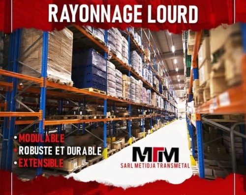 Rayonnage en métal, Étagère métallique, Élément en métal 