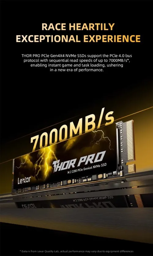 DISQUE SSD NVMe Lexar THOR PRO 1 To