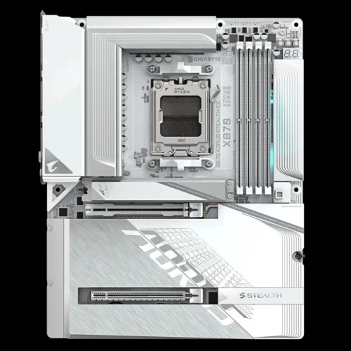 CARTE MERE AORUS X870 STEALTH ICE WIFI 7 (PROJECT ZERO)