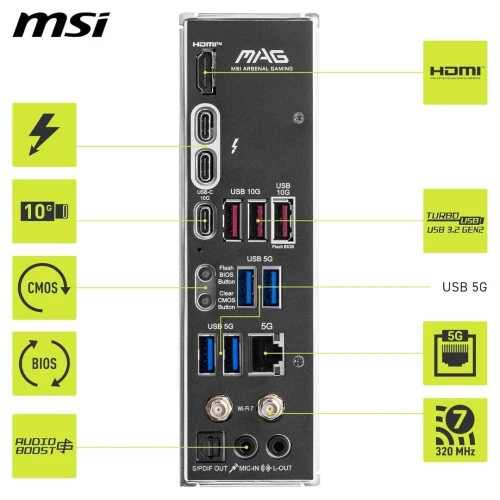 CARTE MERE MSI MAG Z890 TOMAHAWK WIFI ( Sockets FCLGA1851)