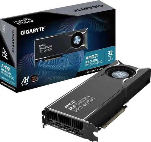 CARTE GRAPHIQUE GIGABYTE RADEON PRO W7800 AI TOP 32G ECC