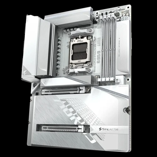 CARTE MERE AORUS B850 STEALTH ICE WIFI 7 (PROJECT ZERO)