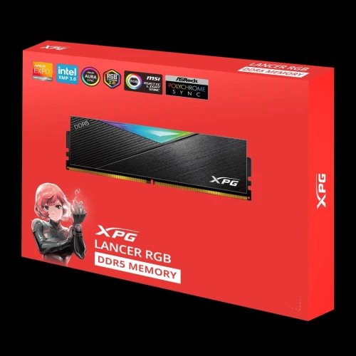 RAM XPG DDR5 LANCER ECC RGB 32GB 6400MHZ WHITE / BLACK (UNIQUEMENT EN CONFIGUE لا تباع وحدها)