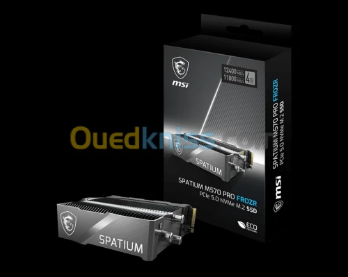 DISQUE SSD MSI SPATIUM M570 PRO PCIe 5.0 NVMe M.2 FROZR  12400MB/S GEN5 