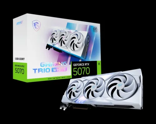 CARTE GRAPHIQUE RTX 5070 12GB TRIO GAMING OC WHITE
