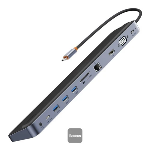 HUB BASEUS ELITEJOY GEN2 11PORT TYPE-C HUB ADAPTATEUR 4K HDMI MODEL : BS-OH060
