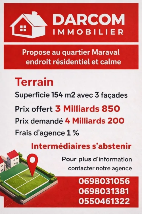 Vente Terrain Oran Oran