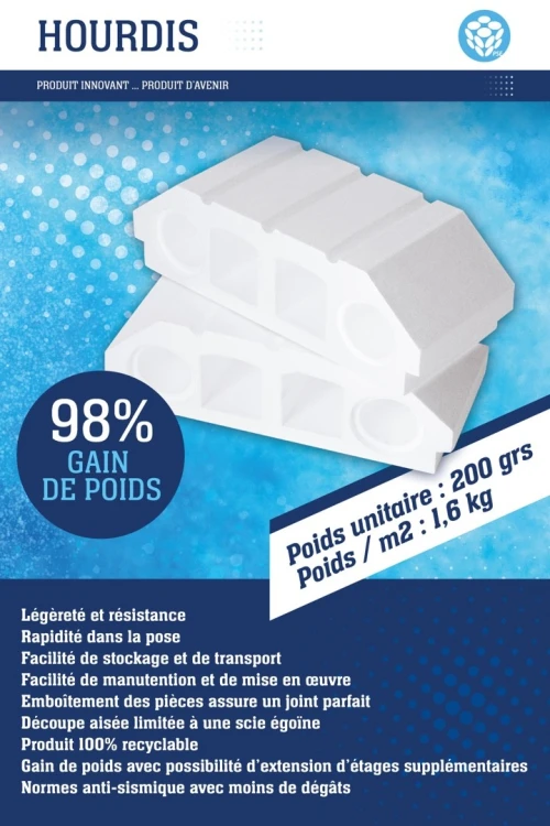 Hourdis en Polysterene 
