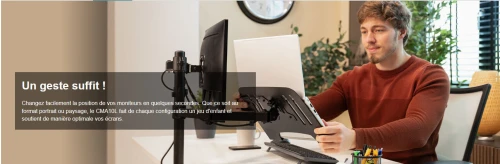 Support Écran MONITEUR et Ordinateur Portable - Réglable 360
