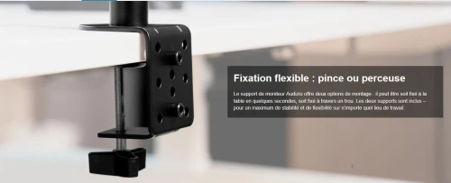 Support Écran MONITEUR et Ordinateur Portable - Réglable 360