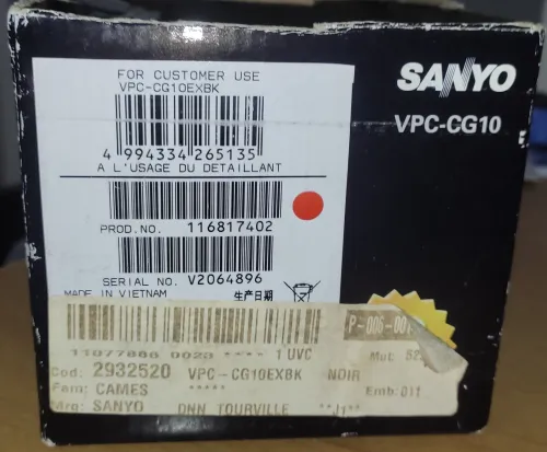 Caméscope sanyo xacti CG10