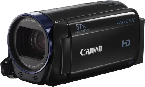 Canon VIXIA HF R600 Caméscope Full HD avec écran tactile 3" et zoom avancé 57x Noir