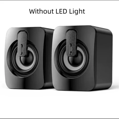 speakers Baffles HIFI Stereo PC Sound Box with LED Light USB