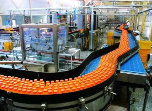 Production de jus de fruits naturel, eau minérale, eau gazeuse