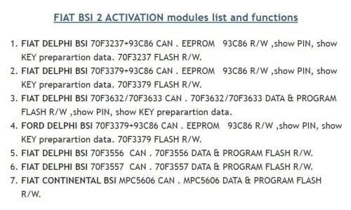 IO TERMINAL MULTI TOOL PSA BSI ACTIVATION