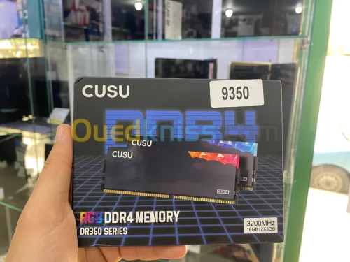 RAM CUSU DDR4 RGB 16 GB 08*2 3200 MHZ LIVRAISON DISPONIBLE 