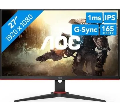 AOC GAMING MONITOR 27G2SP 27 POUCES G-SYNC 165 Hz IPS 1 MS REFRESH RATE HDMI VGA DP 