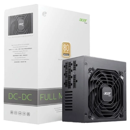 BLOC ALIMENTATION ACER 1000W FULL MODULAR 80PLUS GOLD BLACK