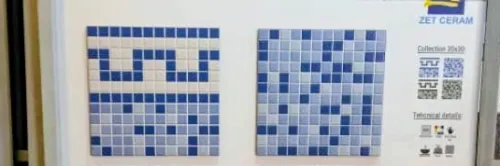 Faïence piscine et mosaïque
