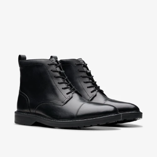 Aldwin Cap Black Leather