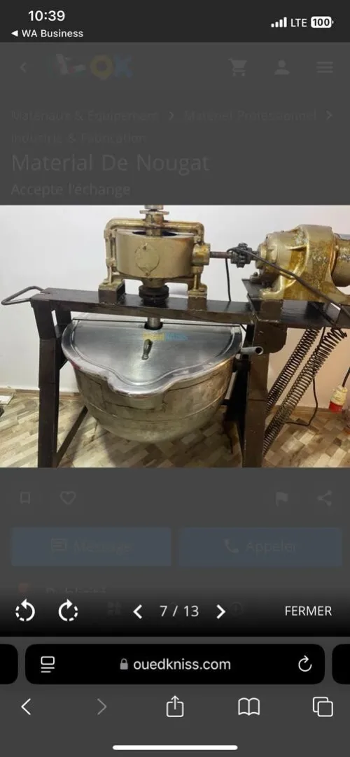 Matériels de nougat et halkoom