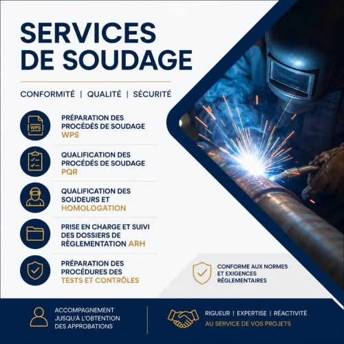 Préparation, Qualification des Procédés de Soudage : WPS, PQR, Soudeurs, Dossiers ARH