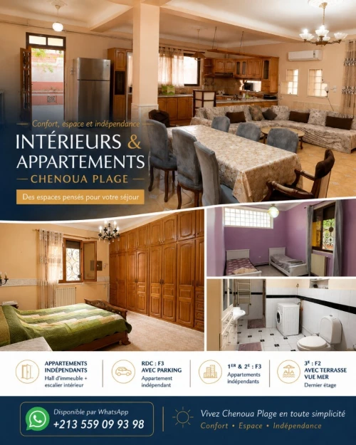 Location Appartement Niveau de villa F3 Tipaza Tipaza