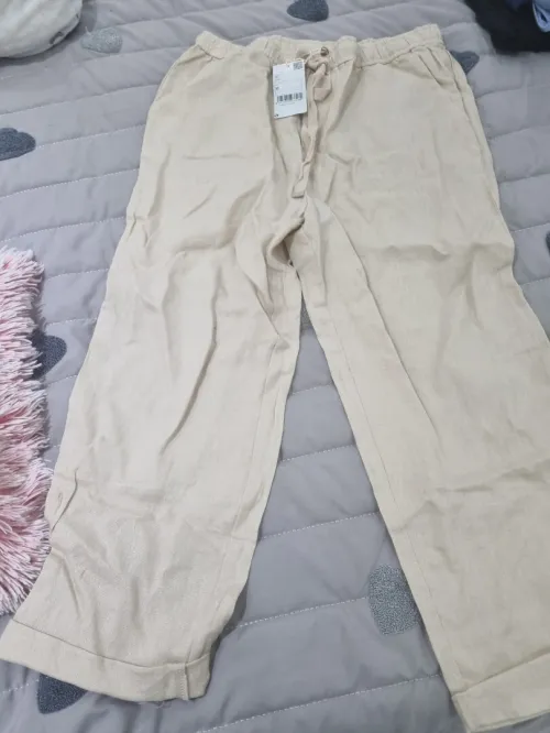PANTALON EN LIN MANGO