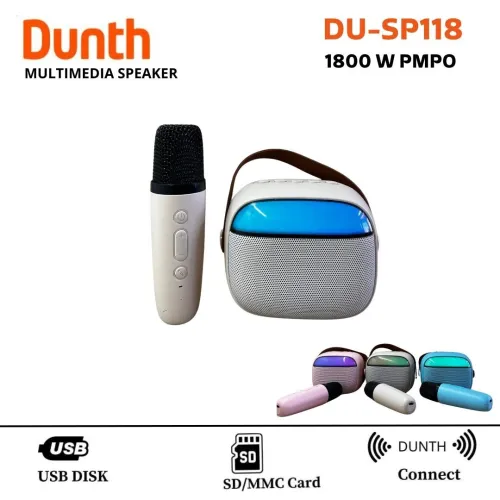 HAUT PARLEUR DUNTH avec microphone karaoke DU-SP118(1800W)