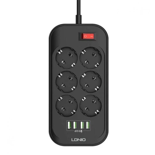 MULTI PRISE 6 SORTIE AVEC 4 USB SIYOTEAM 6403